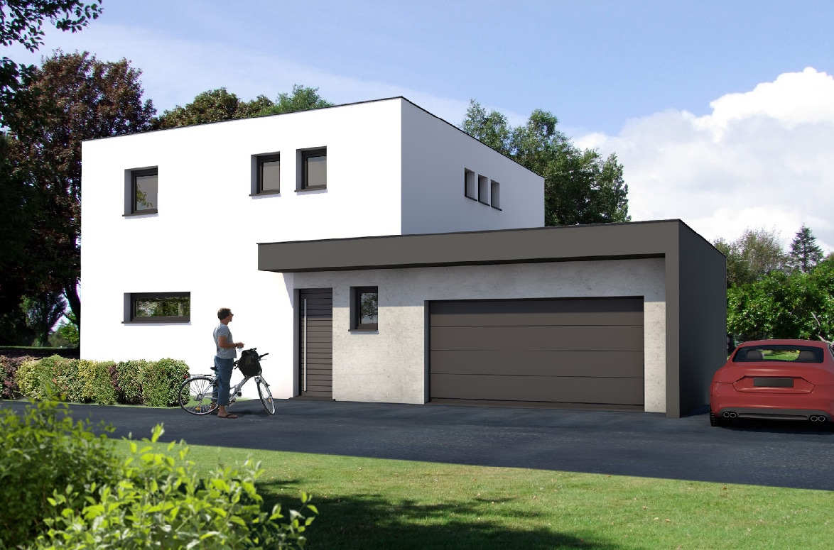 Maison design à vendre 3.5 5 pièces avec garage et terrasse - Batige